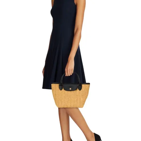 Le Pliage Paille Small Top Handle Tote vip time amman jordan