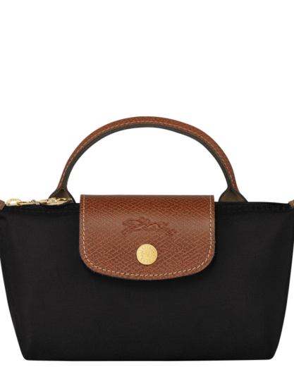 Longchamp Le Pliage Original Pouch with handle - Black Mini vip time amman jordan bag