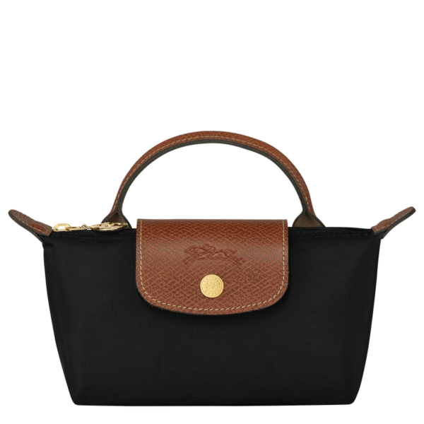 Longchamp Le Pliage Original Pouch with handle - Black Mini vip time amman jordan bag
