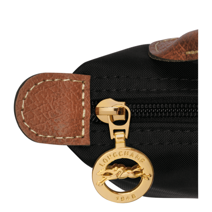 Longchamp Le Pliage Original Pouch with handle - Black Mini vip time amman jordan bag
