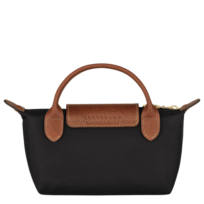 Longchamp Le Pliage Original Pouch with handle - Black Mini vip time amman jordan bag