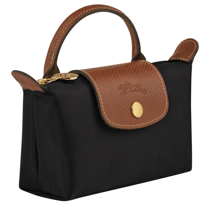 Longchamp Le Pliage Original Pouch with handle - Black Mini vip time amman jordan bag