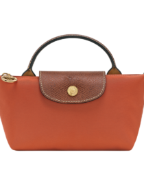 Longchamp Le Pliage Original Pouch with handle - Brick Mini Vip time amman jordan