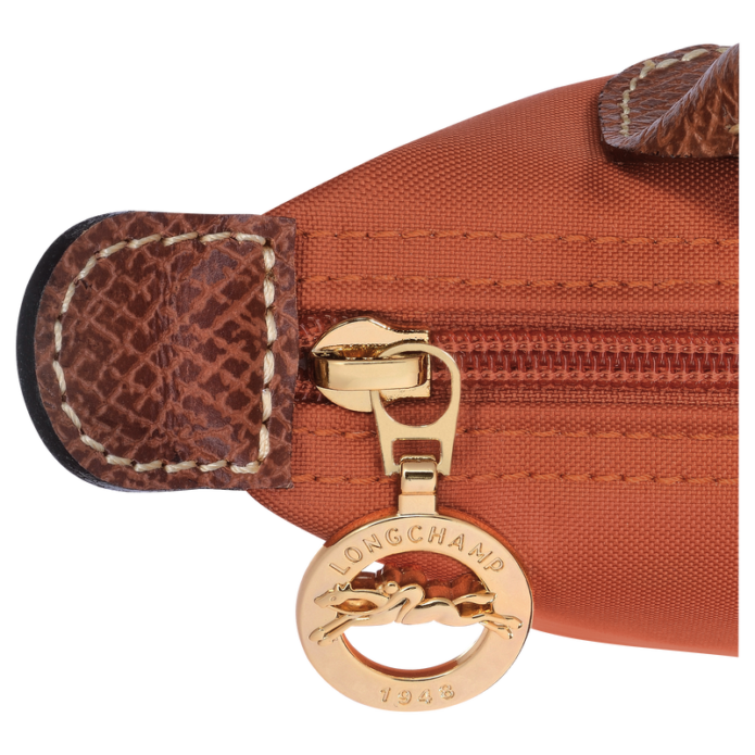 Longchamp Le Pliage Original Pouch with handle - Brick Mini Vip time amman jordan