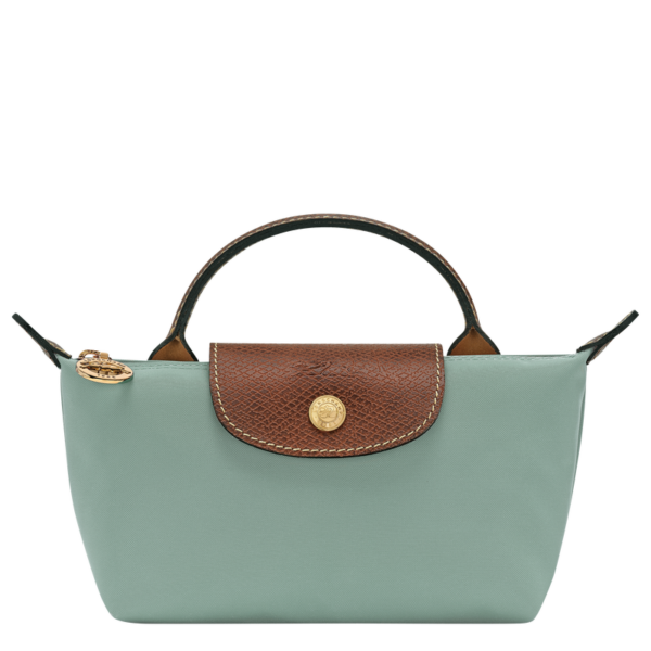 Longchamp Le Pliage Original Pouch with handle - Celadon Mini