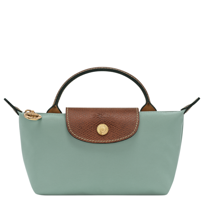 Longchamp Le Pliage Original Pouch with handle - Celadon Mini