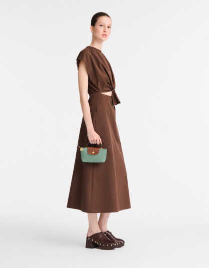 Longchamp Le Pliage Original Pouch with handle - Celadon Mini
