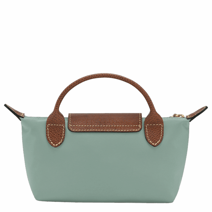 Longchamp Le Pliage Original Pouch with handle - Celadon Mini