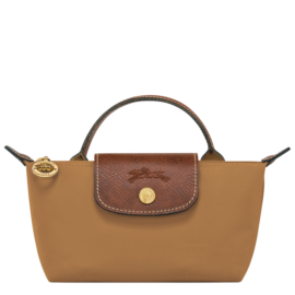 Longchamp Le Pliage Original Pouch with handle - Fawn Mini Vip time amman jordan