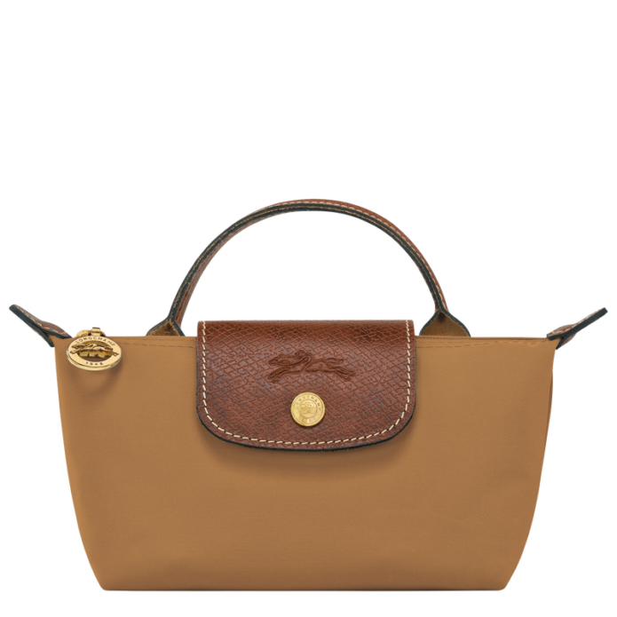 Longchamp Le Pliage Original Pouch with handle - Fawn Mini Vip time amman jordan