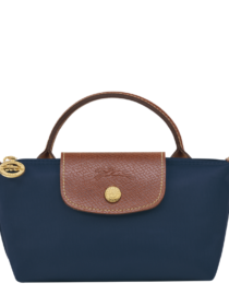 Longchamp Le Pliage Original Pouch with handle - Navy Mini vip time amman jordan bag