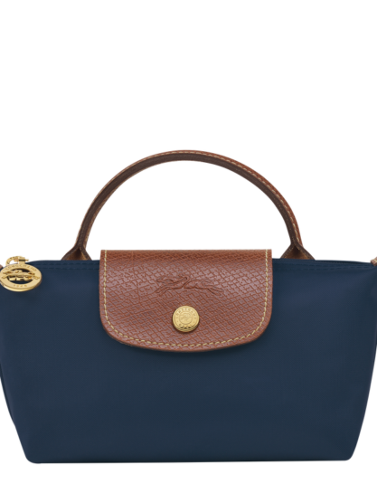 Longchamp Le Pliage Original Pouch with handle - Navy Mini vip time amman jordan bag