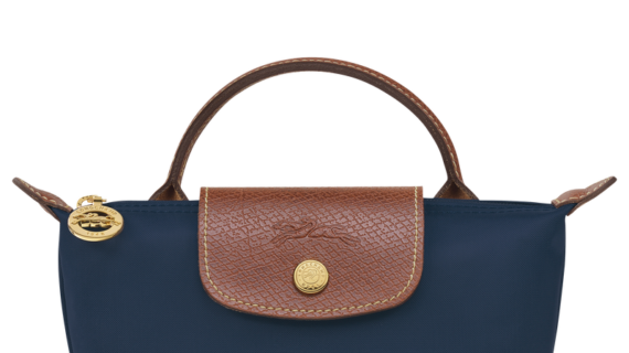 Longchamp Le Pliage Original Pouch with handle - Navy Mini vip time amman jordan bag