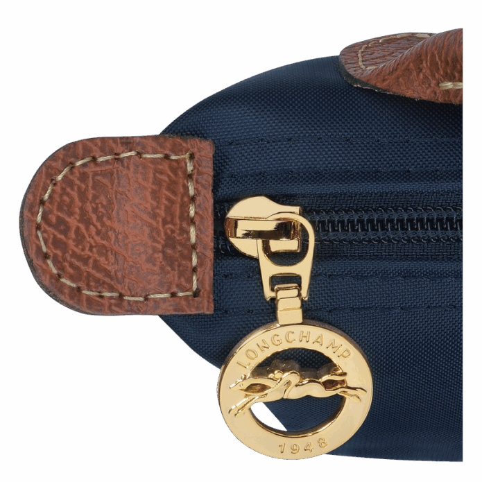 Longchamp Le Pliage Original Pouch with handle - Navy Mini vip time amman jordan bag