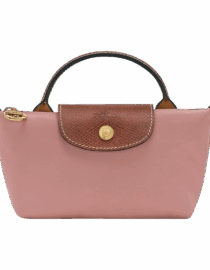 Longchamp Le Pliage Original Pouch with handle - Pink Tea Mini Vip tima amman jordan
