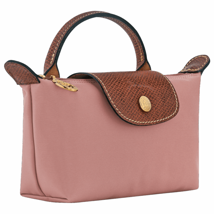 Longchamp Le Pliage Original Pouch with handle - Pink Tea Mini Vip tima amman jordan