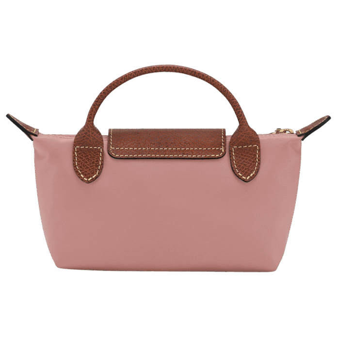 Longchamp Le Pliage Original Pouch with handle - Pink Tea Mini Vip tima amman jordan