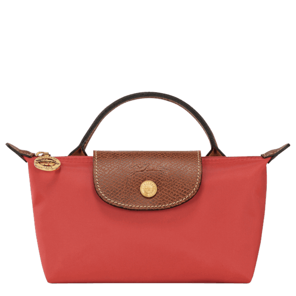 Longchamp Le Pliage Original Pouch with handle - Tomato Mini Vip time amman jordan