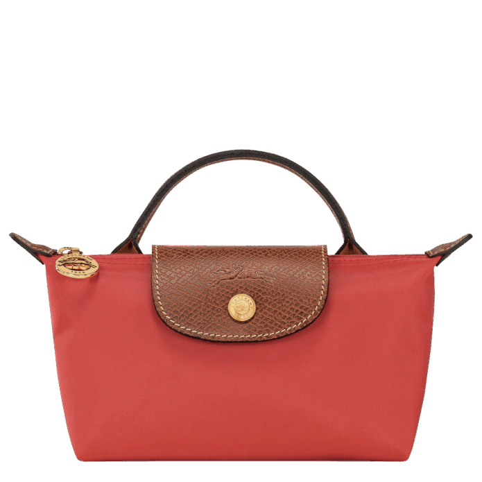 Longchamp Le Pliage Original Pouch with handle - Tomato Mini Vip time amman jordan