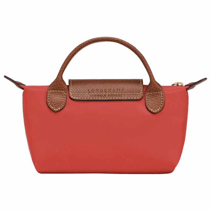 Longchamp Le Pliage Original Pouch with handle - Tomato Mini Vip time amman jordan