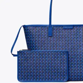 Tory Burch Ever‑Ready Zip Tote – Mediterranean Blue vip time amman jordan