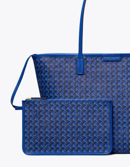 Tory Burch Ever‑Ready Zip Tote – Mediterranean Blue vip time amman jordan