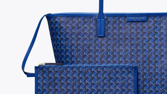 Tory Burch Ever‑Ready Zip Tote – Mediterranean Blue vip time amman jordan
