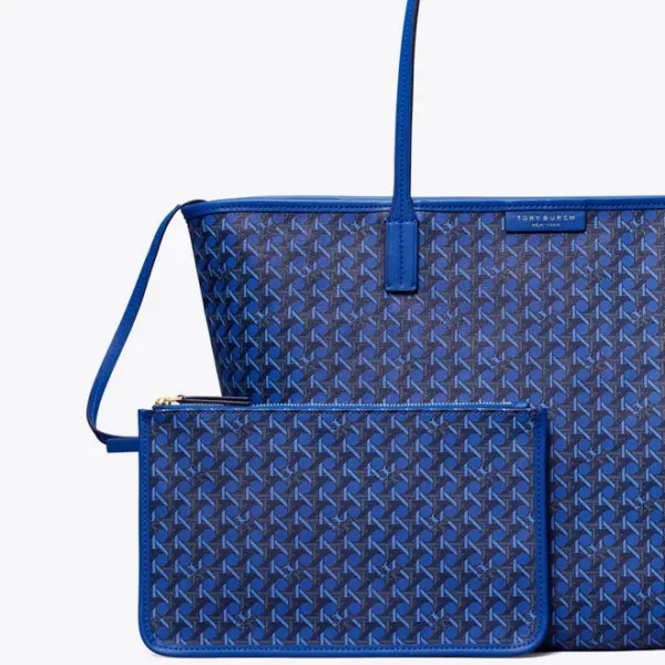 Tory Burch Ever‑Ready Zip Tote – Mediterranean Blue vip time amman jordan