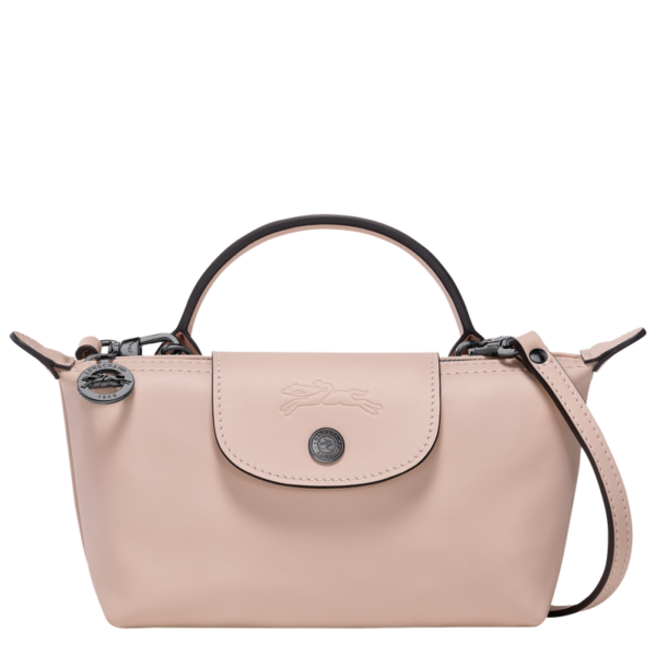 Longchamp Le Pliage Xtra Pouch with handle - nude Mini Vip time amman jordan