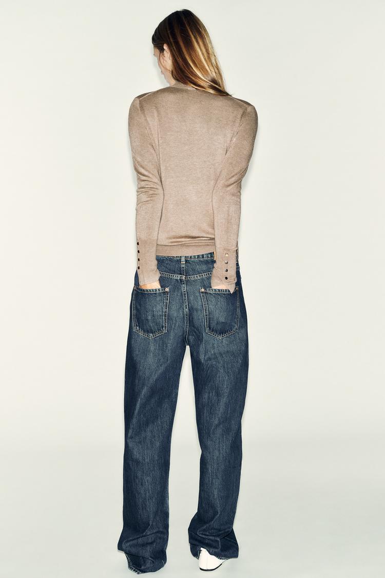Original ZARA knit sweater for women in soft fabric with fast delivery in Amman and across Jordan