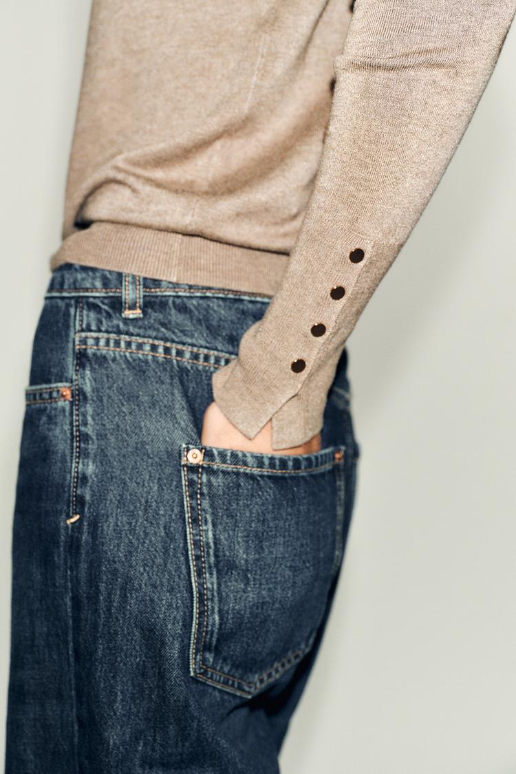 Original ZARA knit sweater for women in soft fabric with fast delivery in Amman and across Jordan