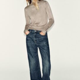 ZARA women’s basic plain knit sweater – premium soft knit, available in Amman Jordan