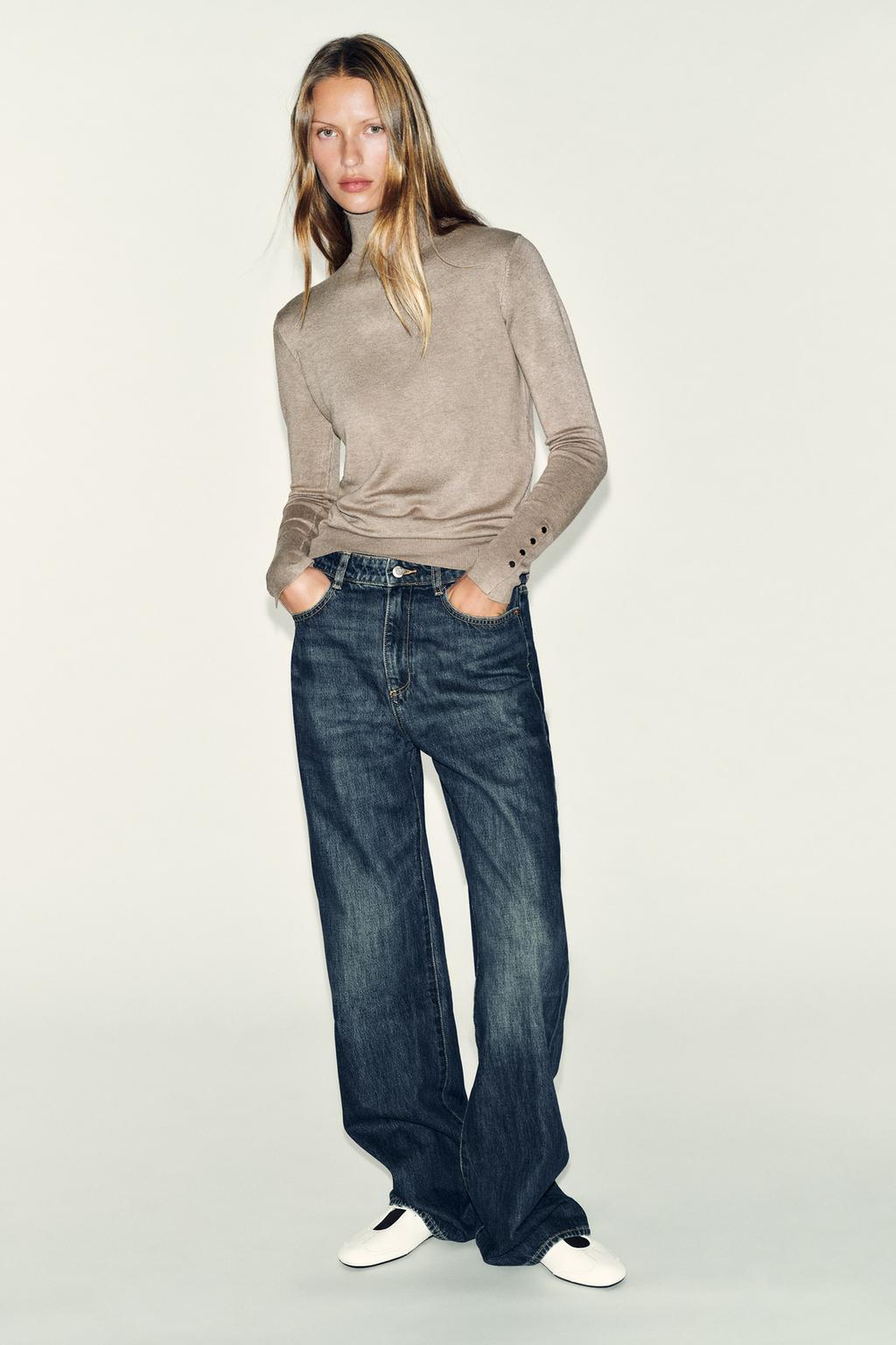 ZARA women’s basic plain knit sweater – premium soft knit, available in Amman Jordan
