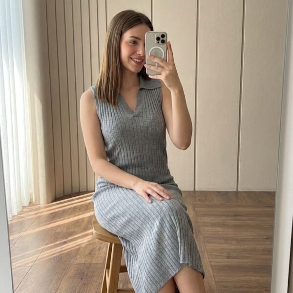 ZARA ribbed knit sleeveless dress minimalist style Jordan VIP Time