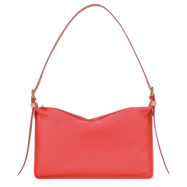 Longchamp Smoothie M leather crossbody tomato bag – women’s designer bag shipped to Amman