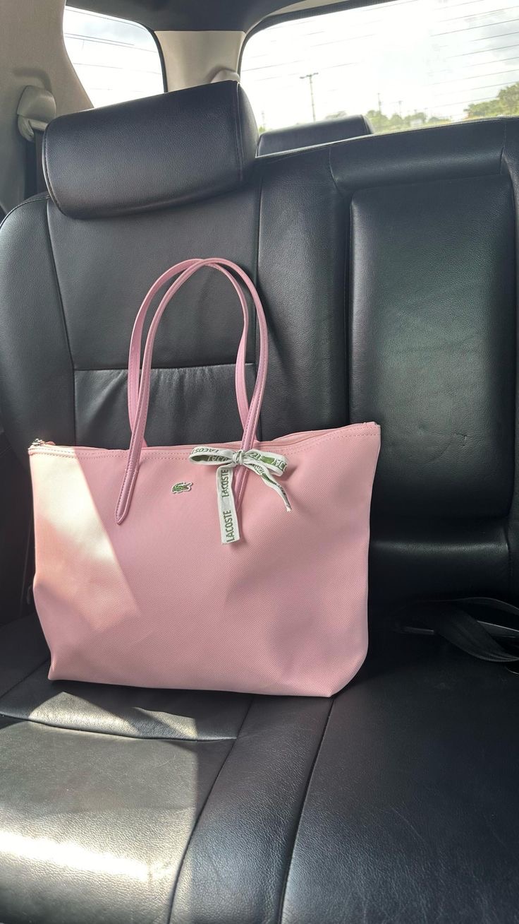 Lacoste Tote Bag -baby pink - Image 4