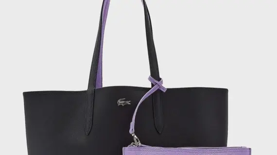 Lacoste  Double Face Bag -black-purple