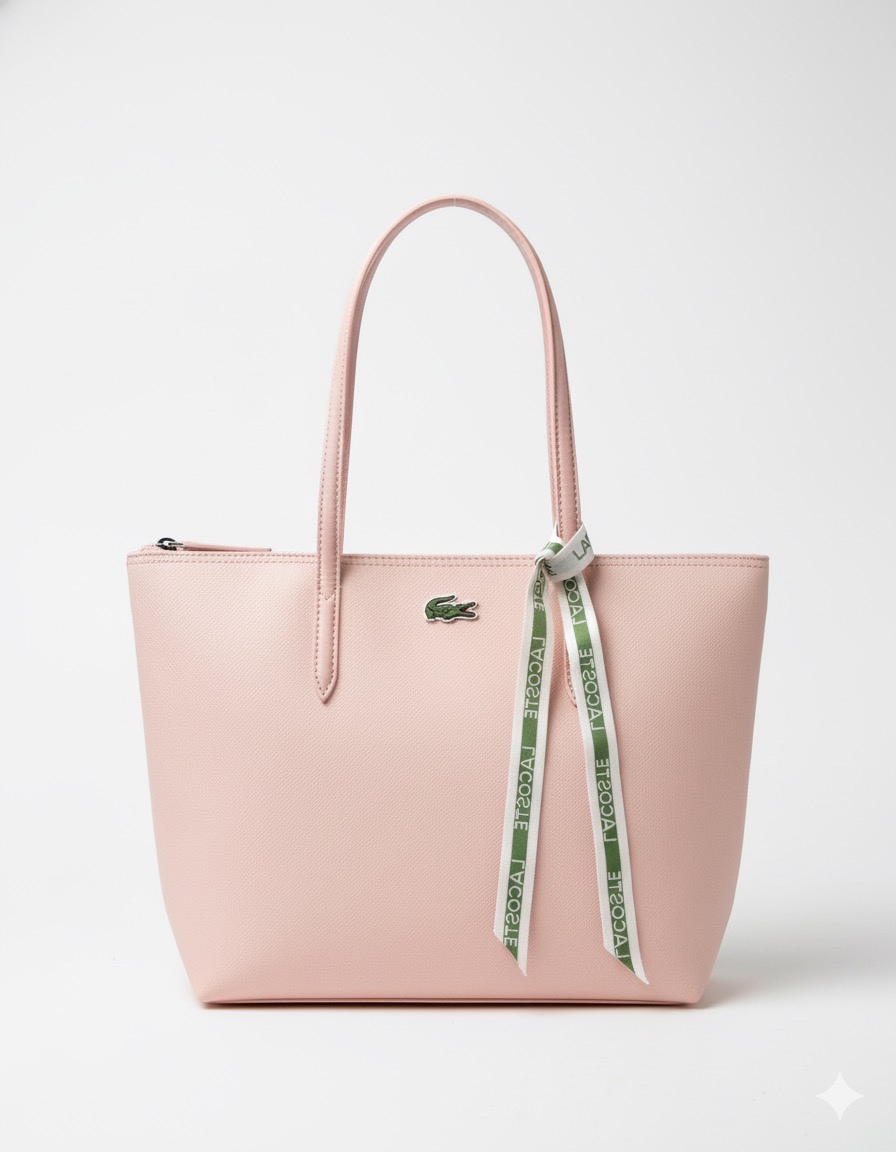 Lacoste Tote Bag -baby pink - Image 2