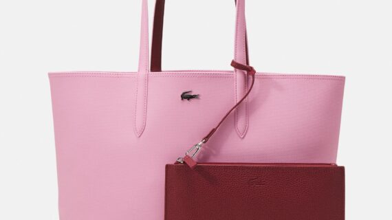 Lacoste  Double Face Bag -pink-maroon