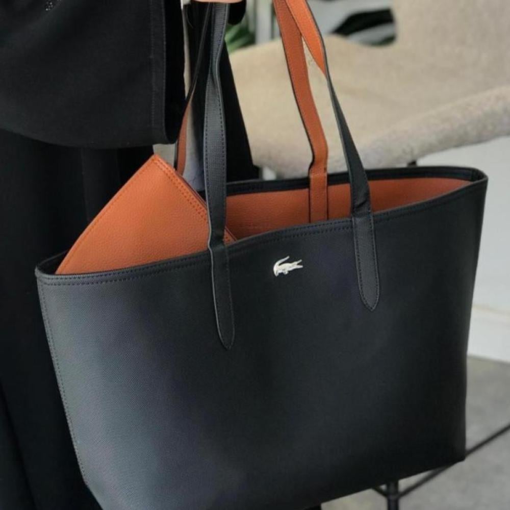 Lacoste Double Face Bag -black-brown - Image 4