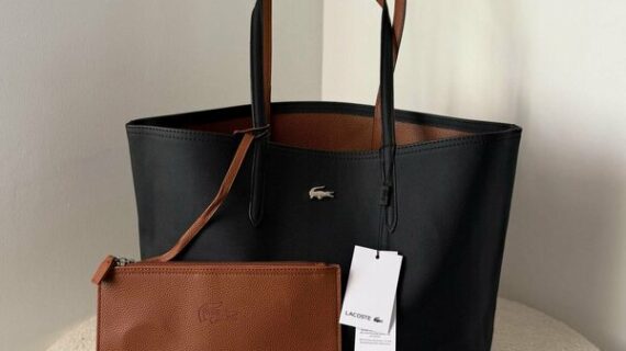 Lacoste  Double Face Bag -black-brown