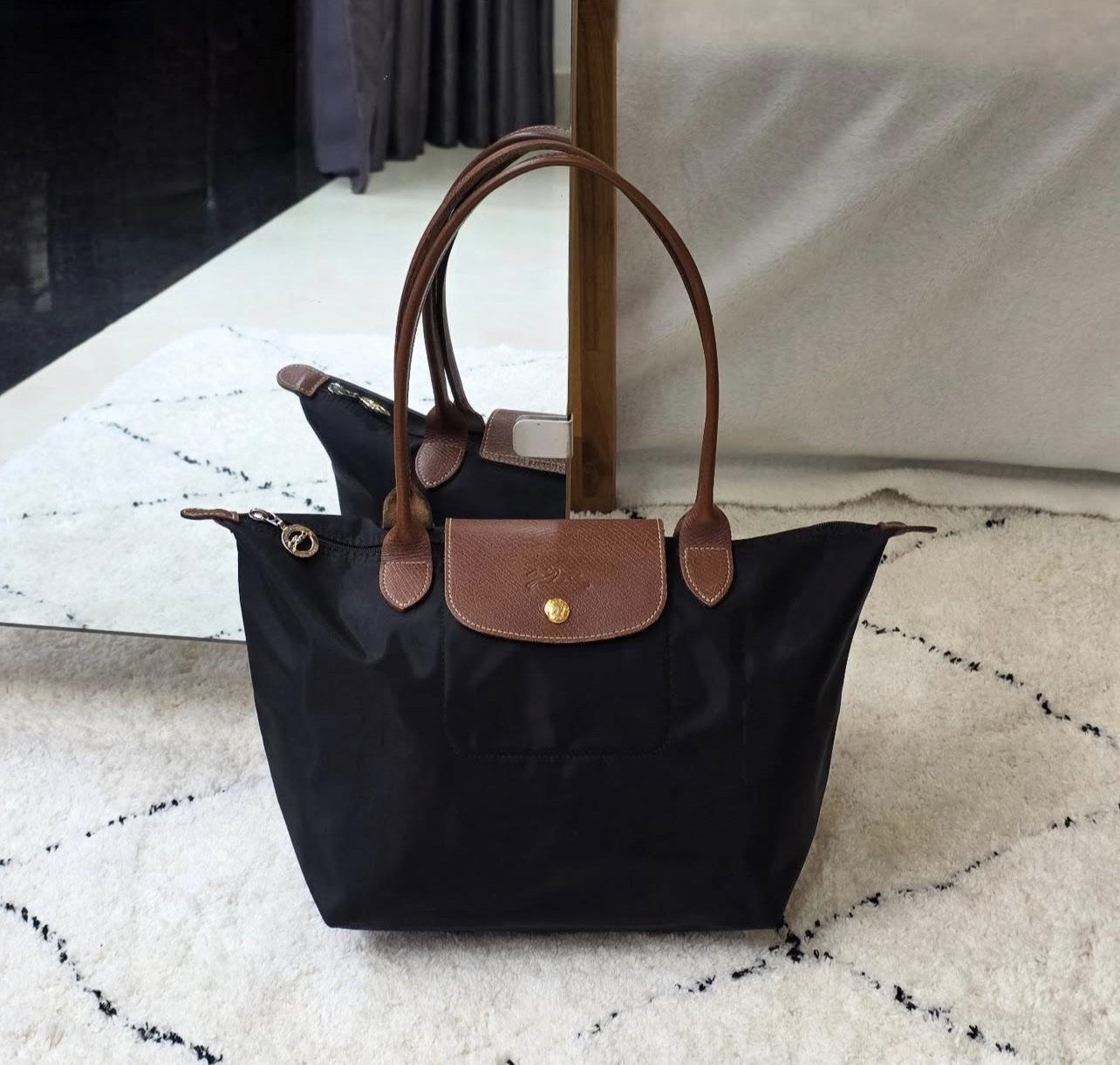 Longchamp Le Pliage Original M Tote Bag –black - Image 2