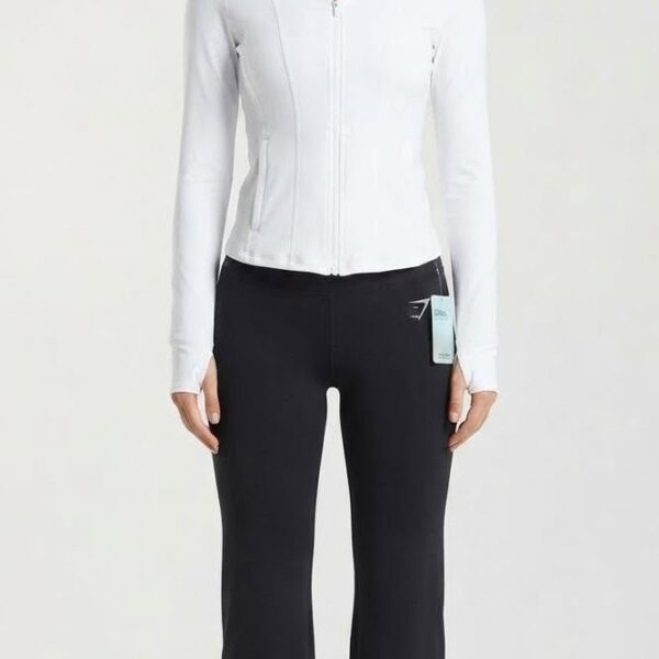 Gymshark flared leggings in black high waisted bootcut fit